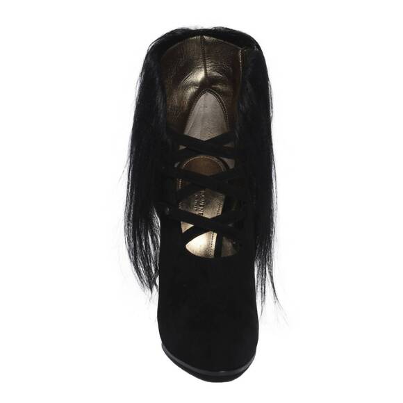 NEW BOTTEGA VENETA women's fur heels in black - Picture 4 of 4